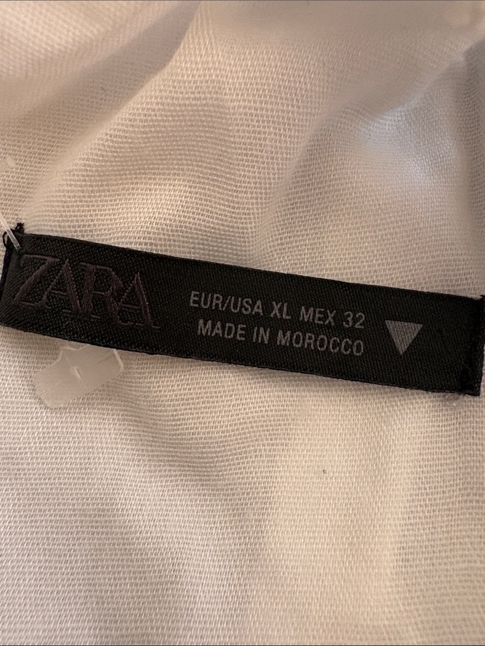 Zara White Tie-Shoulder Smocked Mini Dress. Cotton - Picture 3 of 9